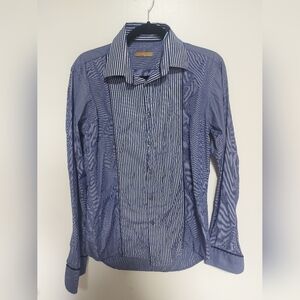 Zara men casual button down shirt medium